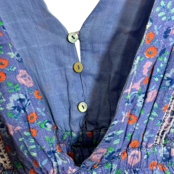 LoveShackFancy Bennet Mini Dress in Summer Blues SZ. S - Picture 9 of 16